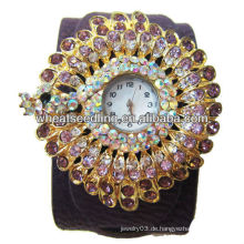 Elegante Frauen Rhinestone Glitter bling bling billigste Armbanduhren